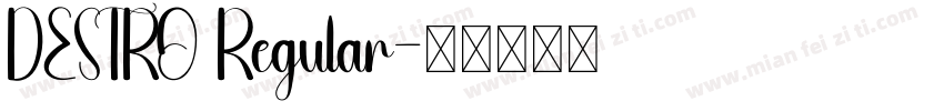 DESTRO Regular字体转换